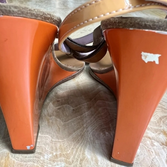 Louis Vuitton wedge sandals authentic good used condition - Picture 8 of 11